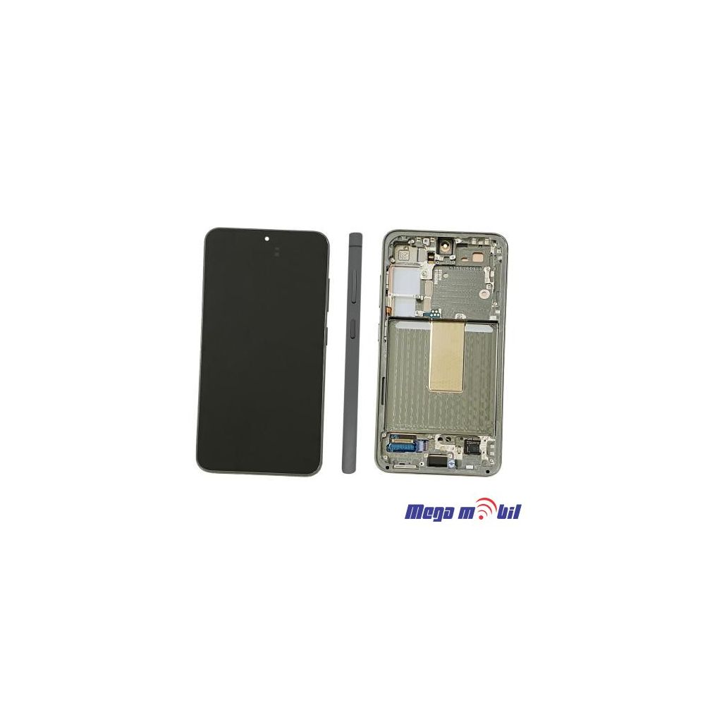 Ekran Samsung S911B S23 5G SO RAMKA Green full org SH