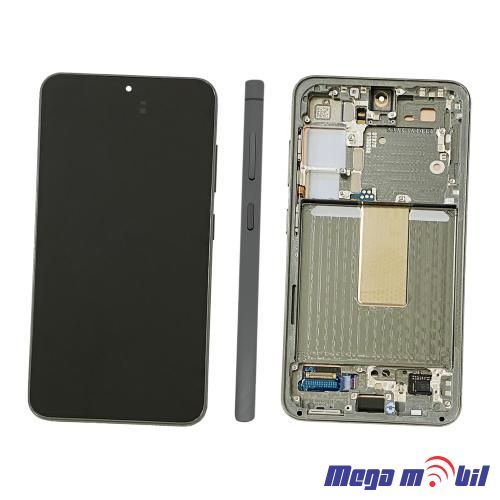 Ekran Samsung S911B S23 5G SO RAMKA Green full org SH
