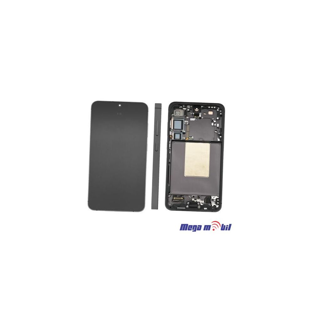 Ekran Samsung S926B S24 Plus SO RAMKA Black full org SH