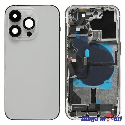 Maska A klasa iPhone 14 Pro Max silver so flet za volume i on/off 
