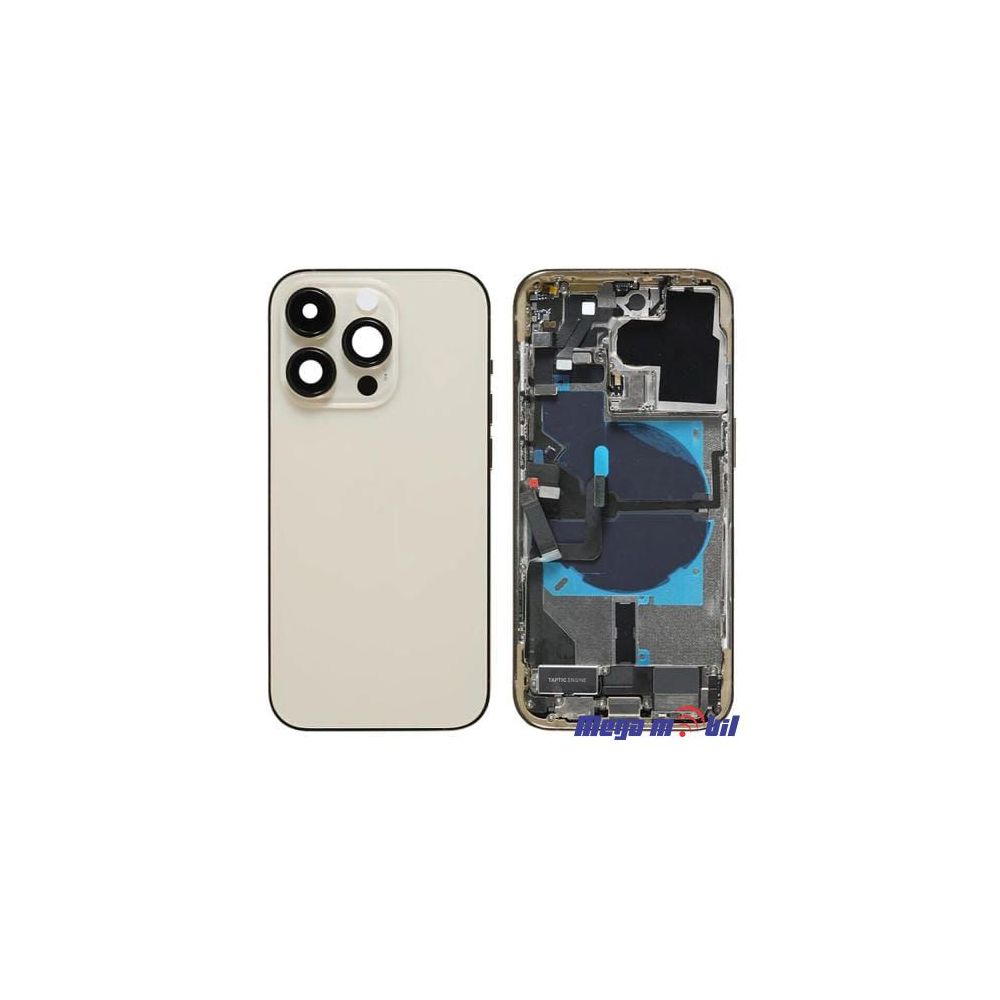Maska A klasa iPhone 14 Pro Max gold so flet za volume i on/off 