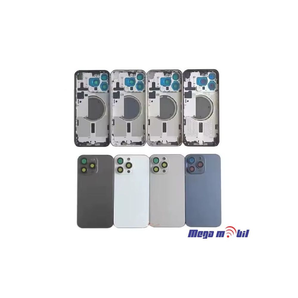 Maska sredisna iPhone 16 Pro natural titanium so flet za volume i on/off 