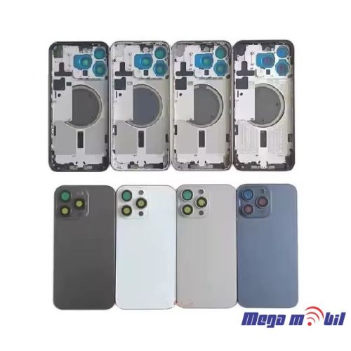 Maska sredisna iPhone 16 Pro Max black so flet za volume i on/off 