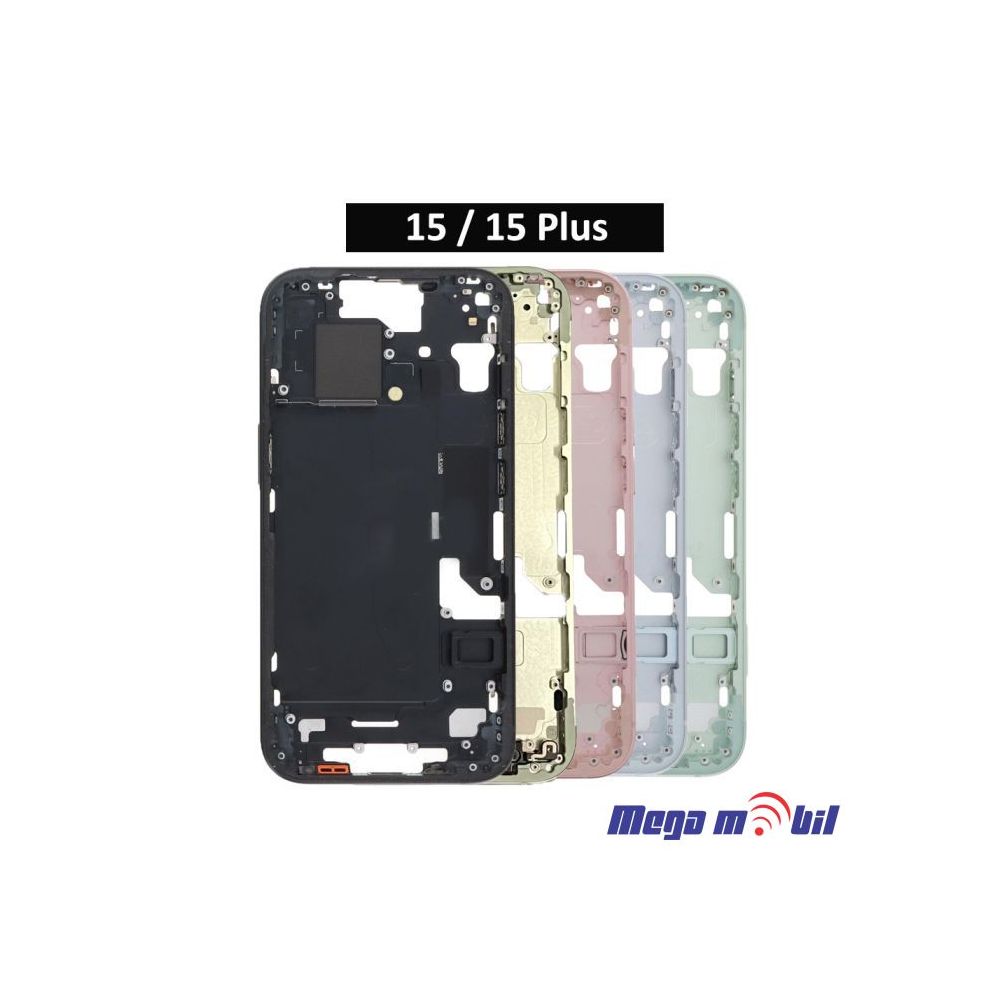 Maska sredisna iPhone 15 Plus blue so flet za volume i on/off 