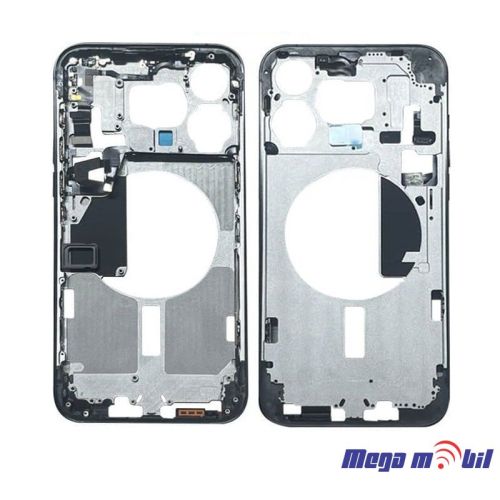 Maska sredisna iPhone 15 Pro natural titanium so flet za volume i on/off 