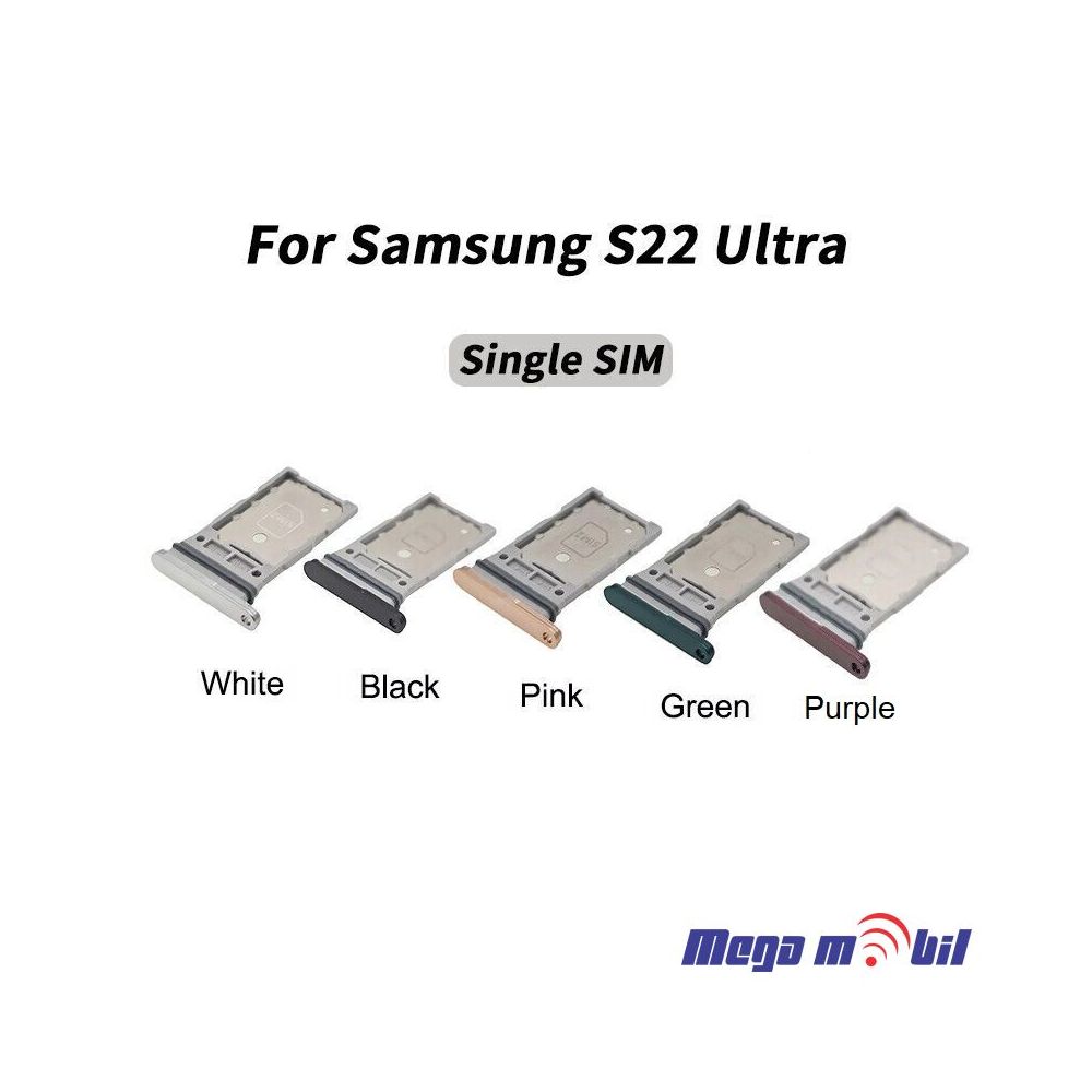 Drzac za Sim Samsung S901/ S22/ G906/ S22 Plus/ G908/ S22 Ultra black