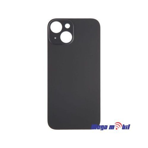 Zadno staklo iPhone 15 Plus Black Big Camera Hole.