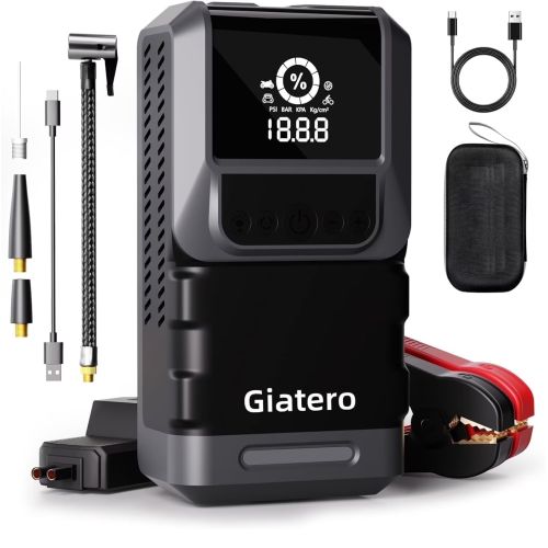 Kompresor so Starter 10000mah Q13 4 vo 1 