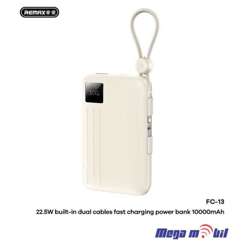 Baterija eksterna 10000mAh REMAX FC-13 FAST 22.5W beige