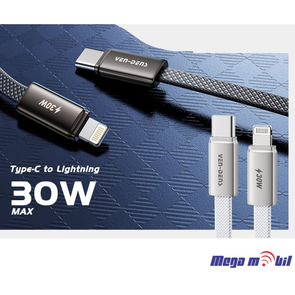 Data Kabel iPhone PD FAST VD-DC22CL 30W 1m black