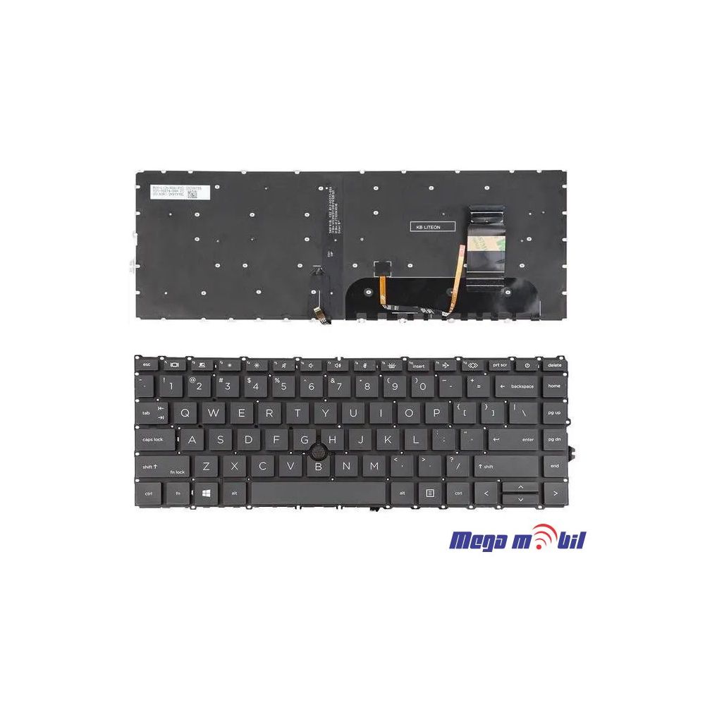 Tastatura za laptop HP Elitebook 840 G7 840 G8 so backlight Small Enter