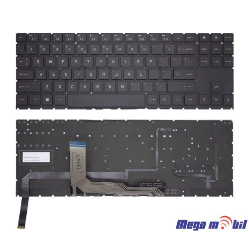Tastatura za laptop HP Omen 15-EK 15-EN series black no numeric