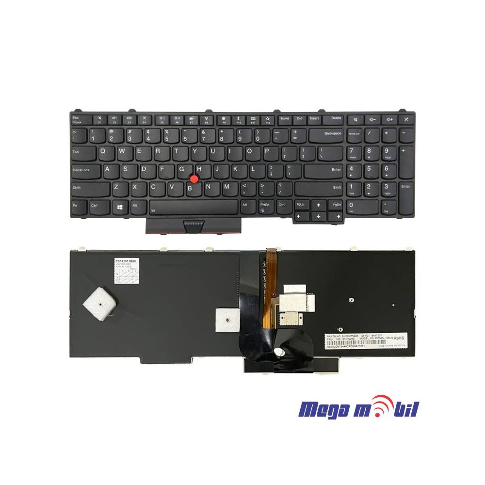 Tastatura za laptop Lenovo Thinkpad P50 P50S so backlight