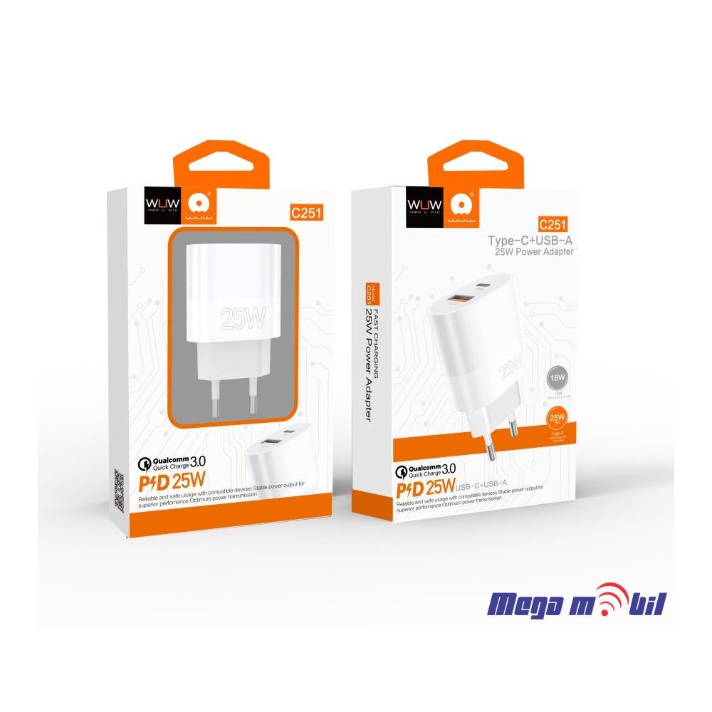 Polnac 220V WUW-C251 PD 25W+QC 18W
