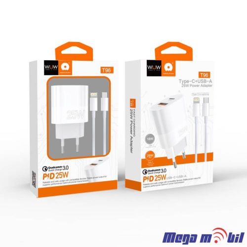 Polnac 220V iPhone WUW-T96 PD 25W+QC 18W