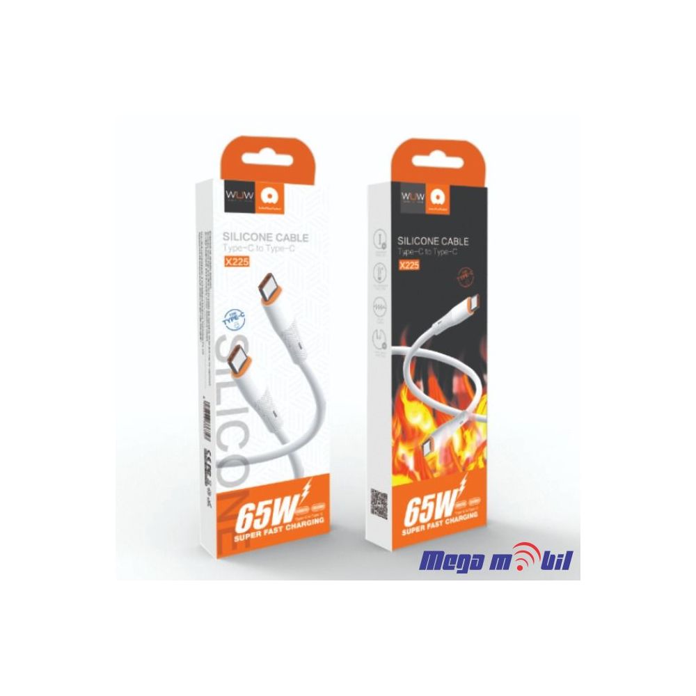 Data Kabel Type C PD WUW-X225 65W 1m FAST white