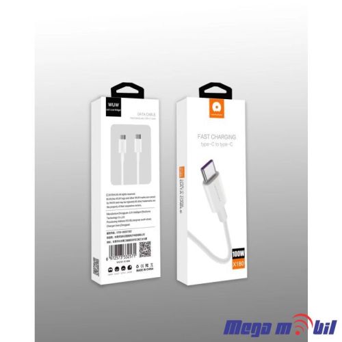 Data Kabel Type C PD WUW-X180 100W 1m FAST white