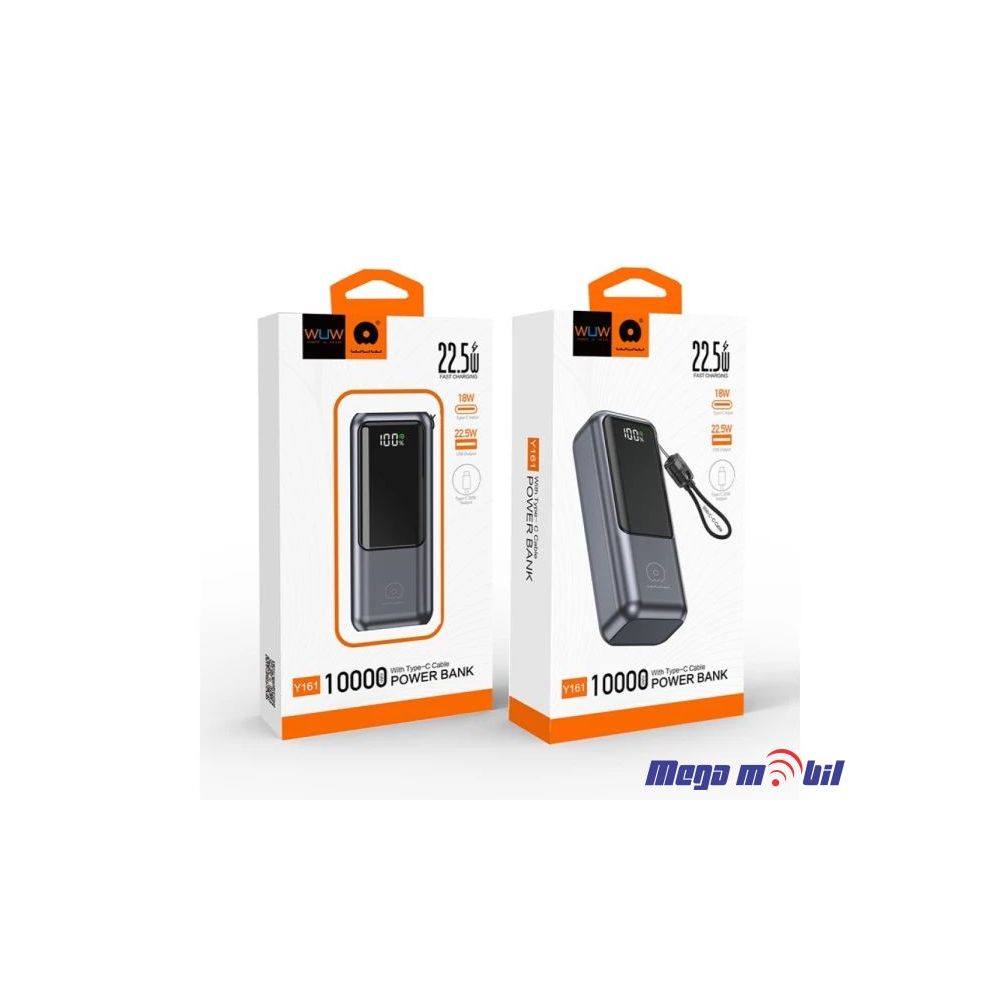 Baterija eksterna 10000mAh WUW-Y161 FAST+PD grey