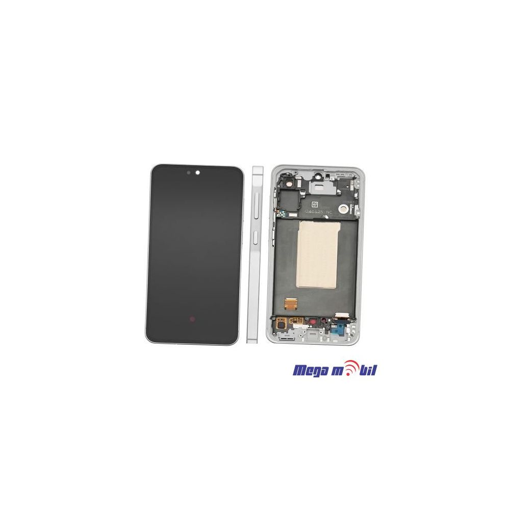 Ekran Samsung A566B/ A56 SO RAMKA light grey full org 