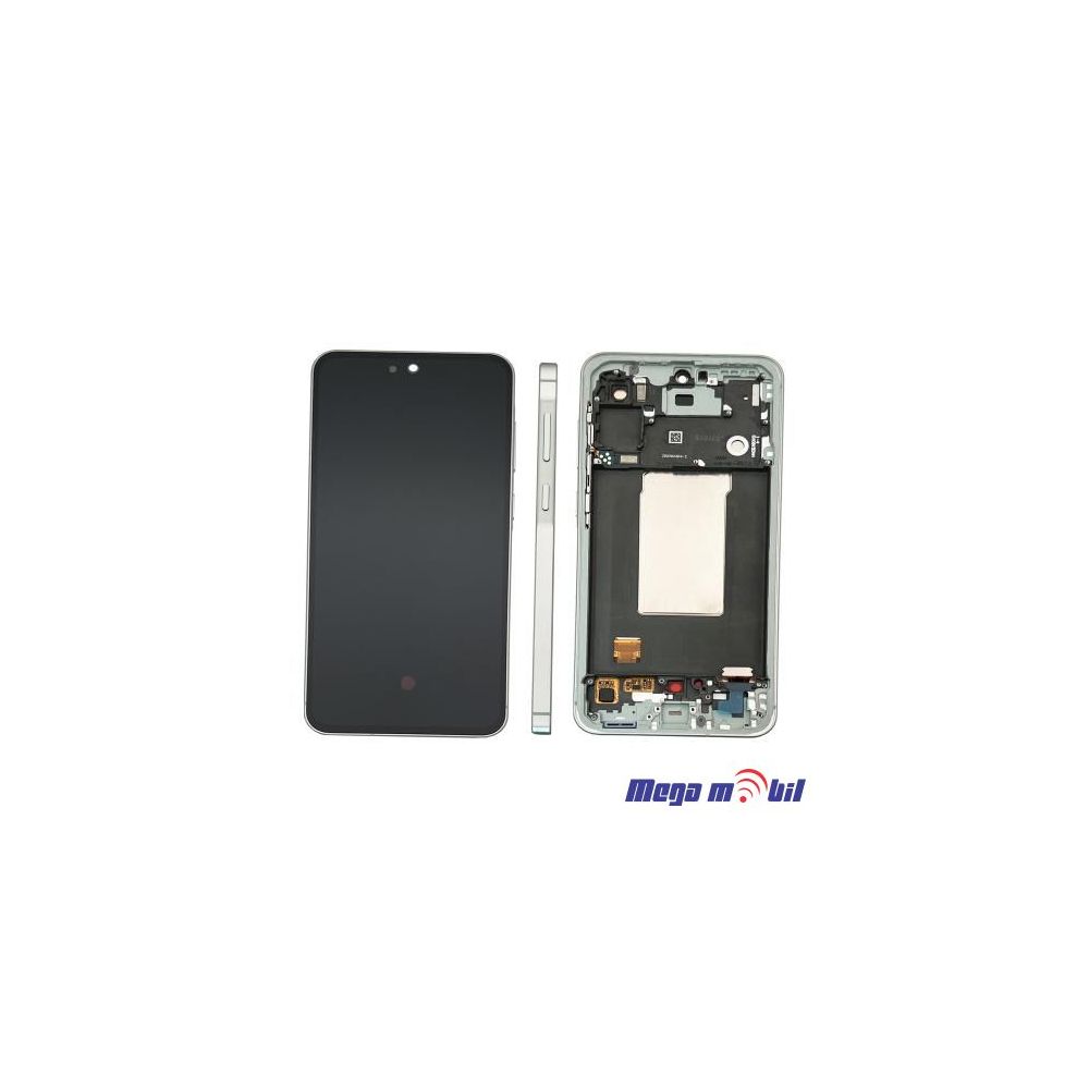 Ekran Samsung A566B/ A56 SO RAMKA olive full org 