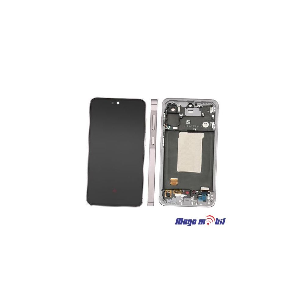 Ekran Samsung A566B/ A56 SO RAMKA pink full org 