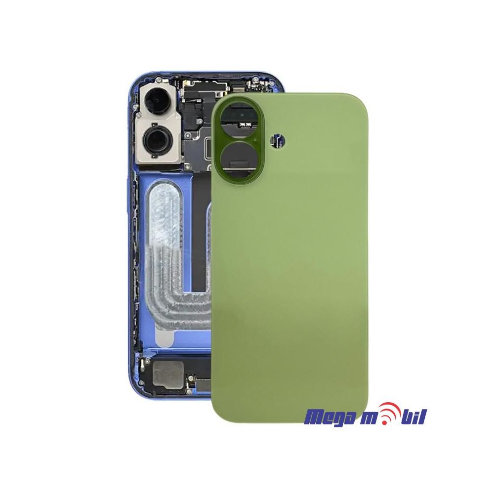 Zadno staklo iPhone 17 Green so magneti za wireless i stakla za kamera 