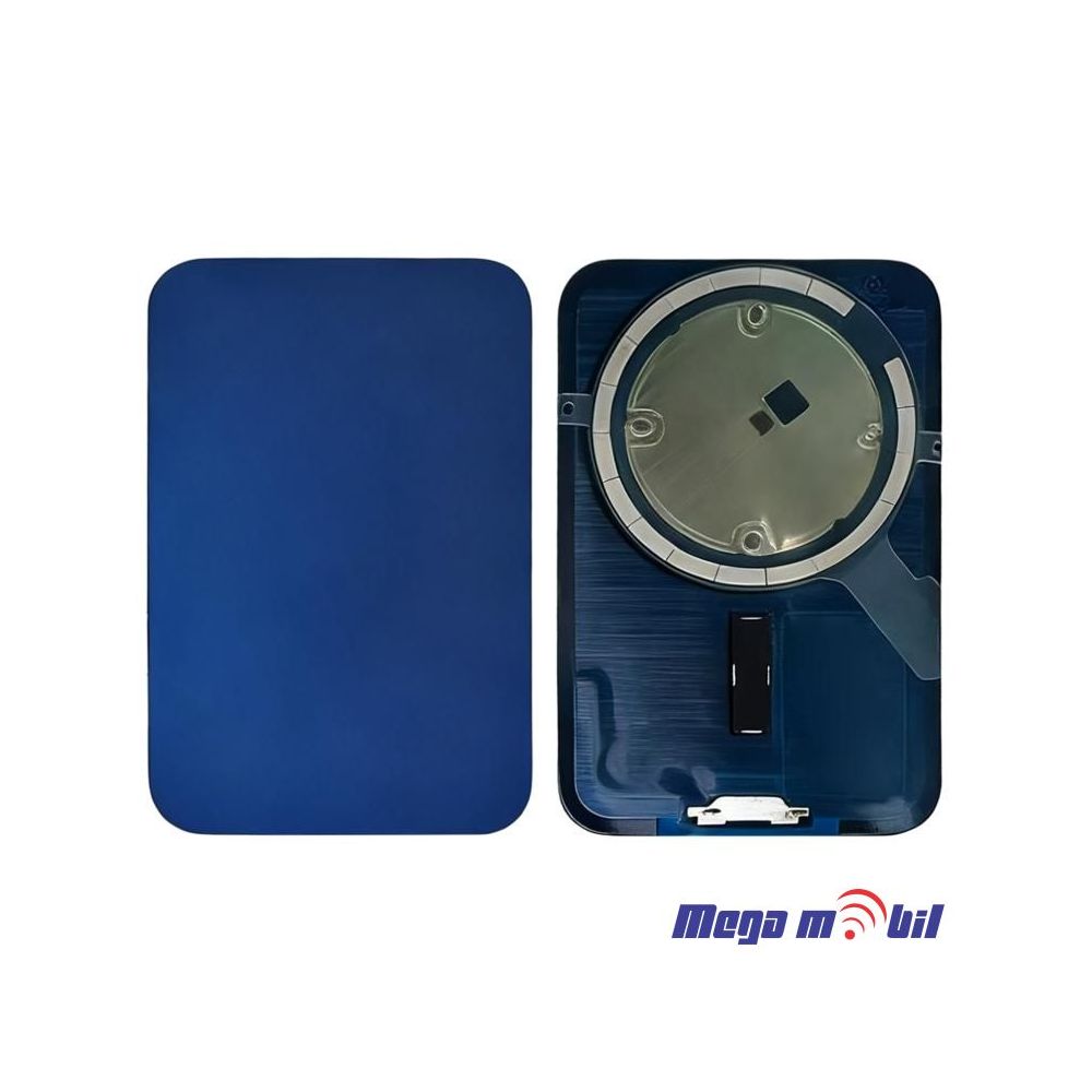 Zadno staklo iPhone 17 Pro Max Blue so magneti za wireless