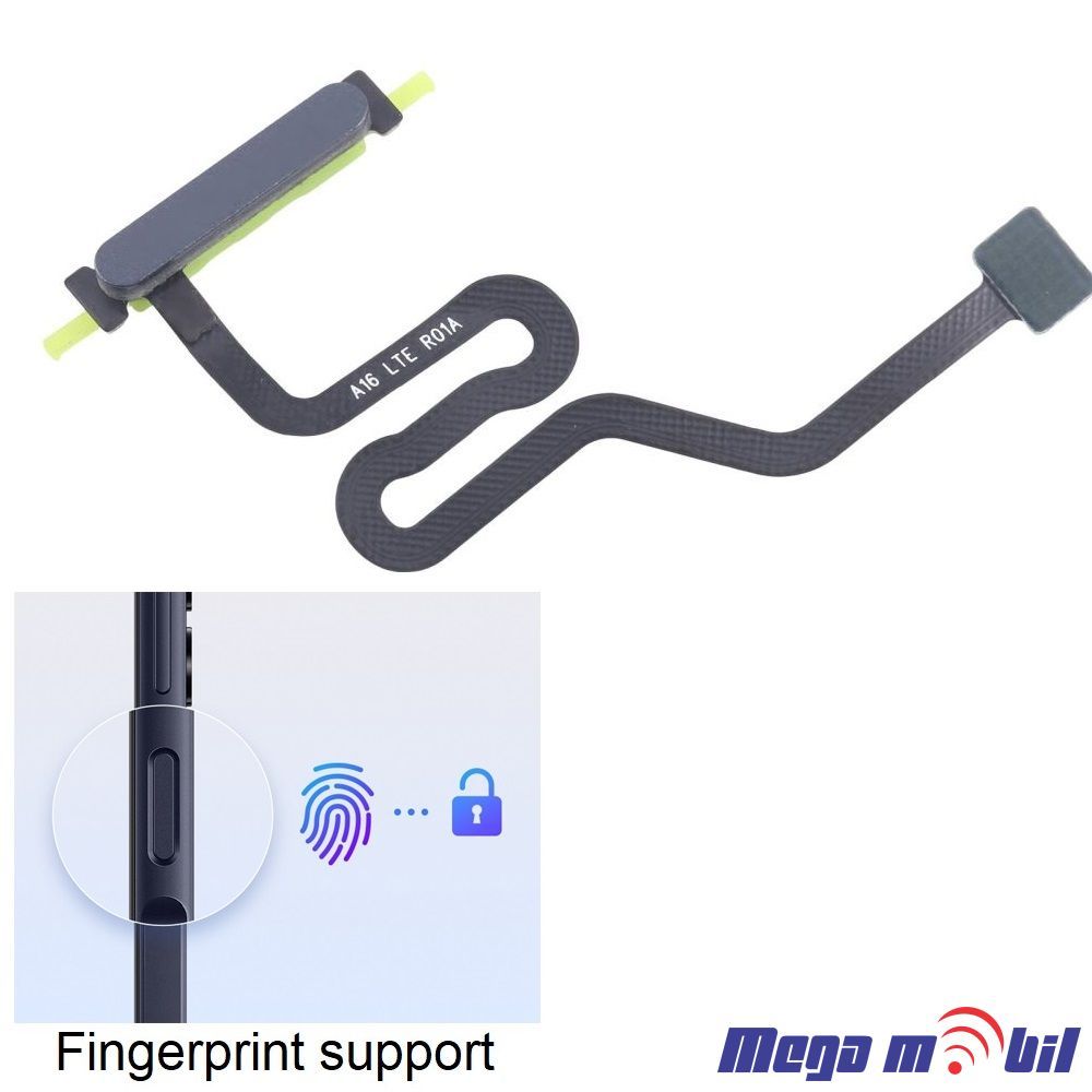 Fletkabel Samsung A16/ A166B Power on/off black