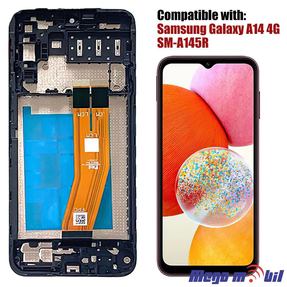 Ekran Samsung A145R/ A14 4G SO RAMKA