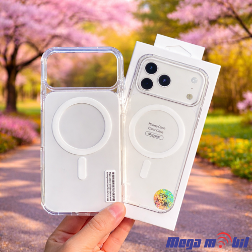 Futrola iPhone 15 Pro Max Crystal magnetic white
