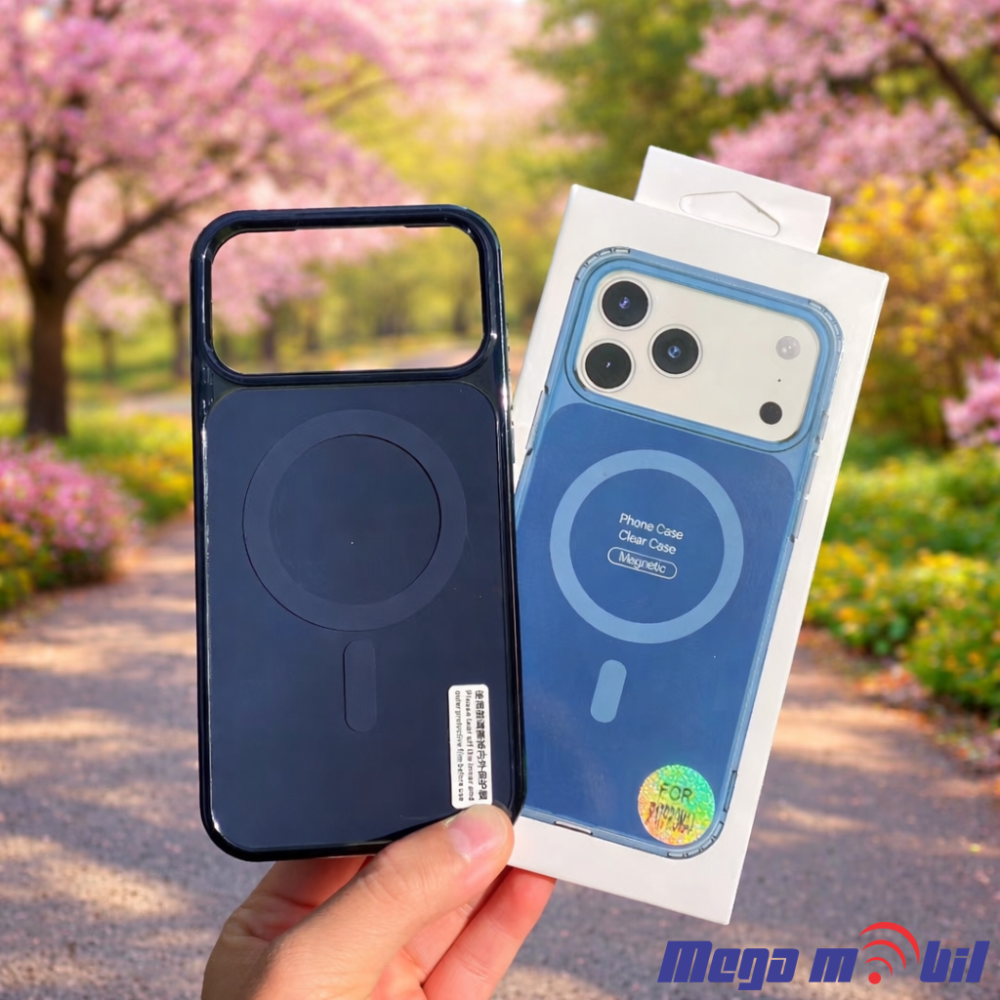 Futrola iPhone 17 Pro Crystal magnetic blue