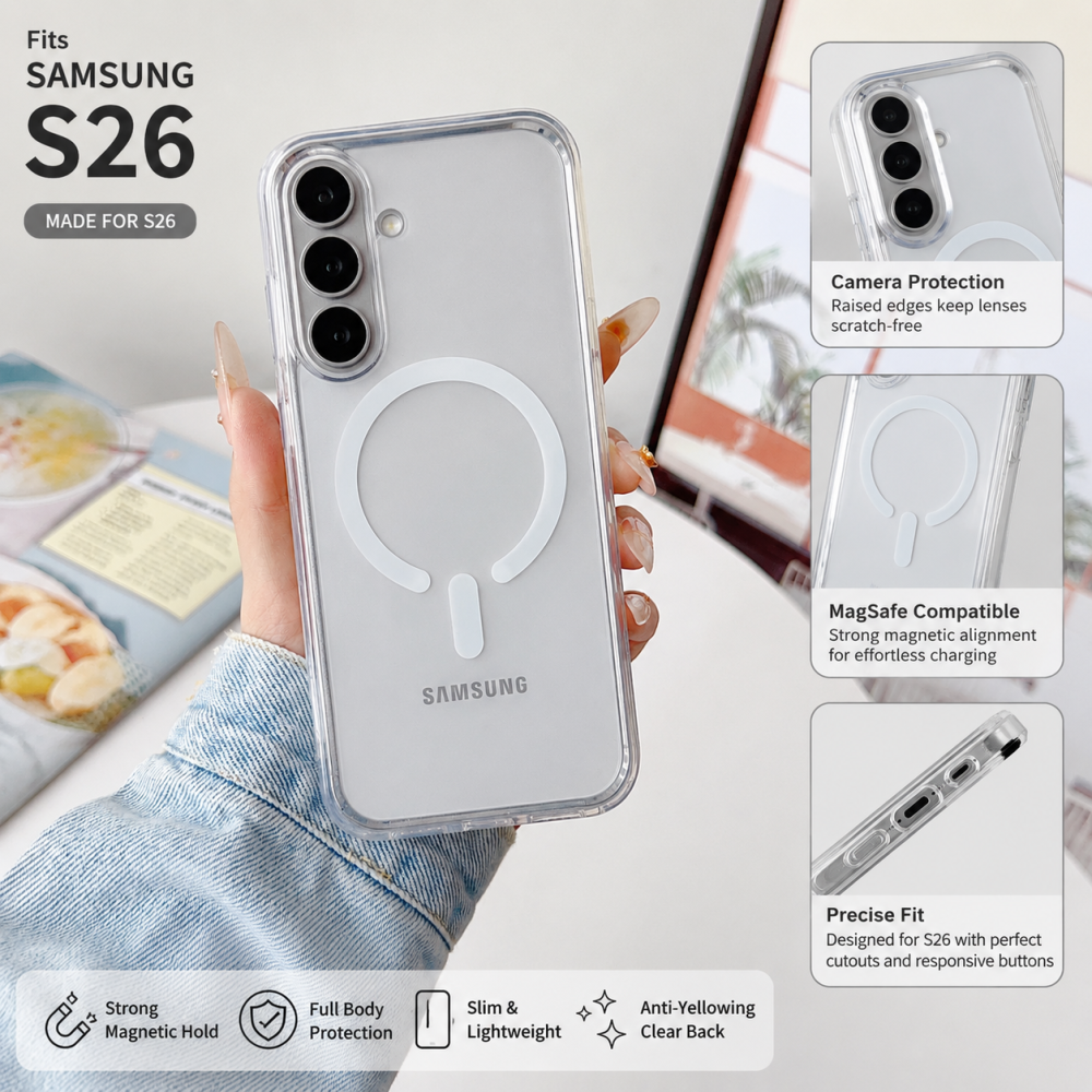 Futrola Samsung S26 MetalShield white