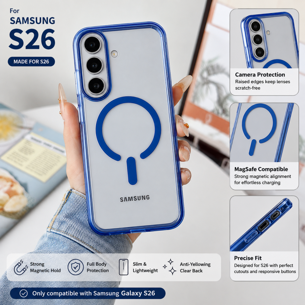 Futrola Samsung S26 MetalShield dark blue