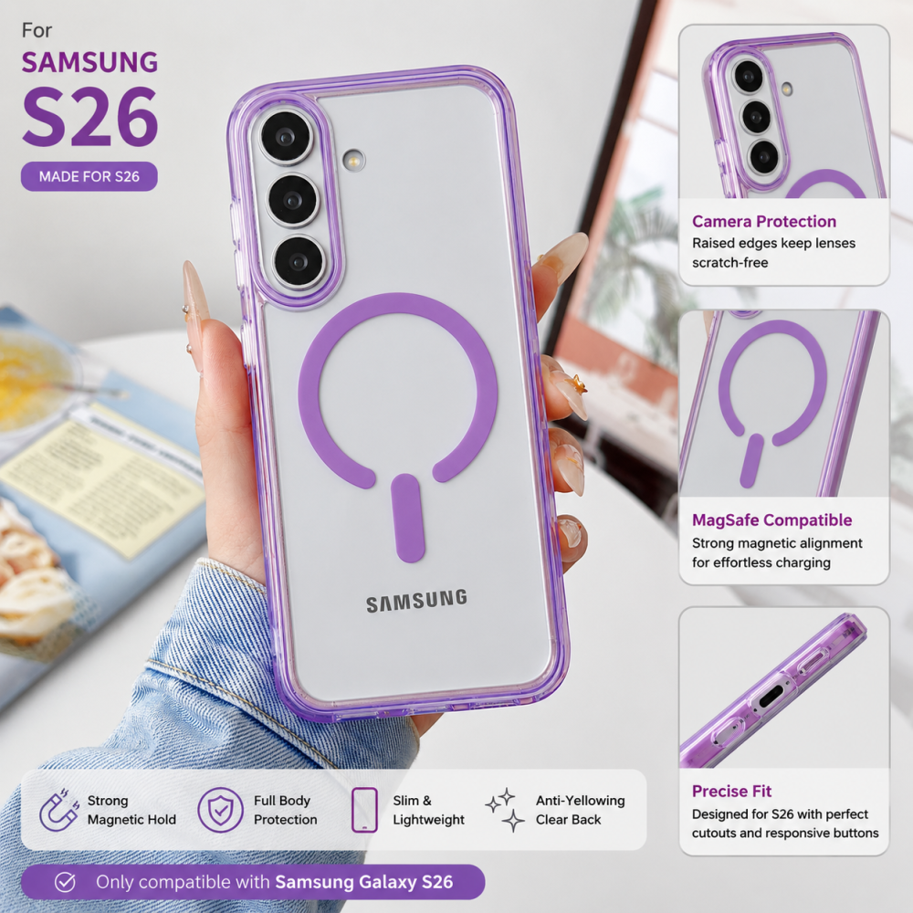 Futrola Samsung S26 MetalShield purple