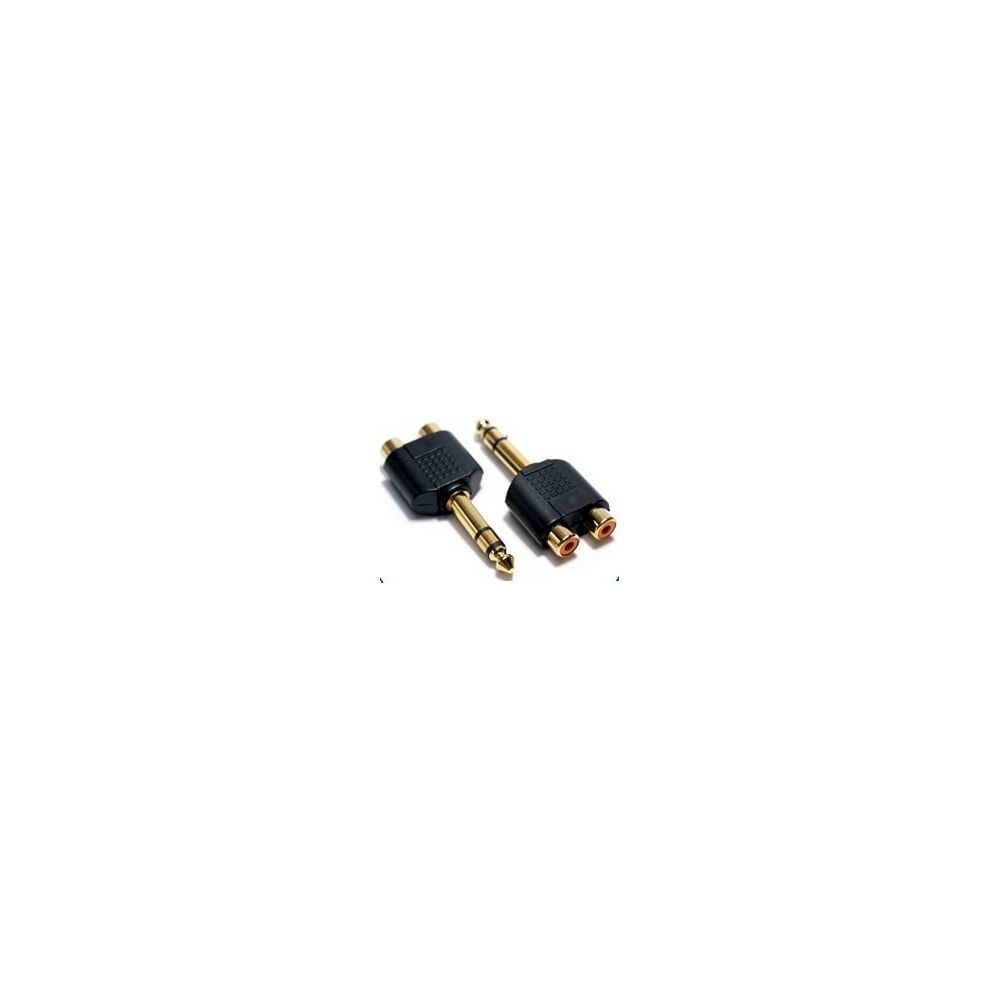 Konektor 6.25mm to 2 RCA Female
