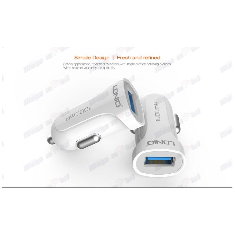 Polnac 12V/24V iPhone LDNIO DL-C17 USB 1A White