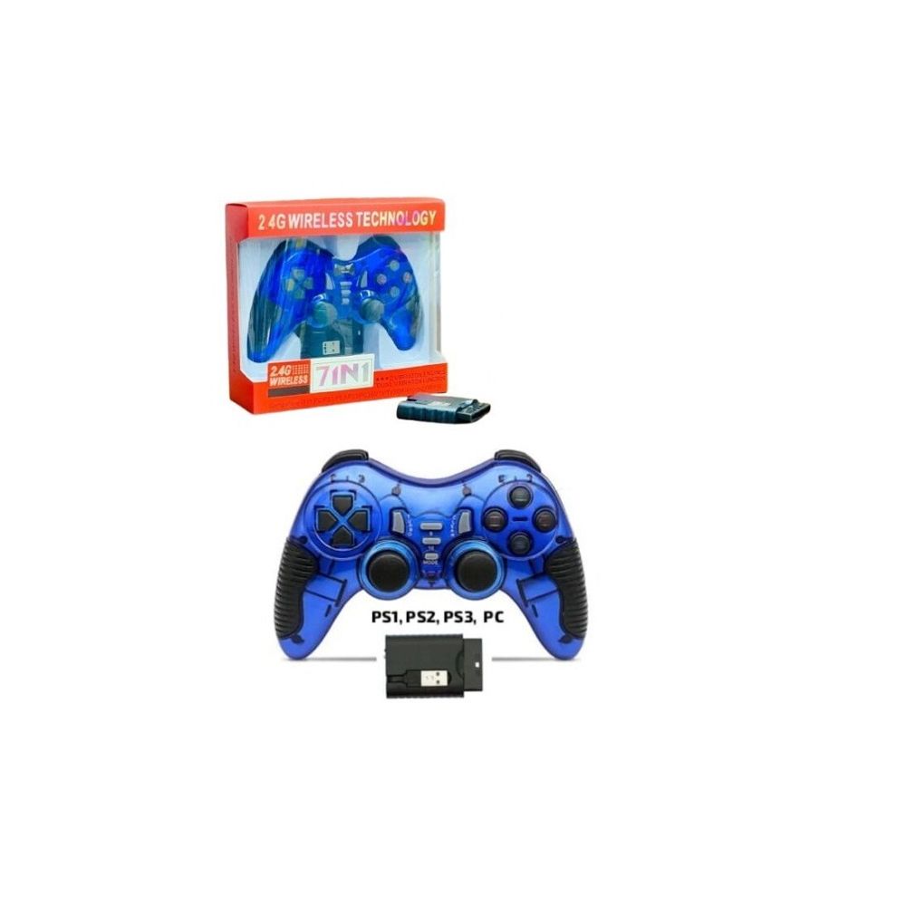 Joystick za PC/PS1/PS2/PS3/PC360/Android TV Wireless 6in1 blue