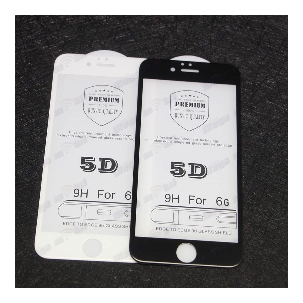 Tempered glass za iPhone 6 5D. white.
