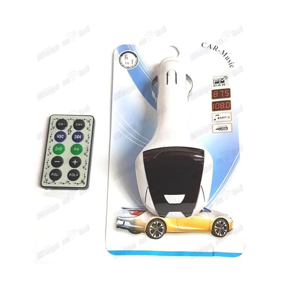 FM transmiter za vo kola 858 white.