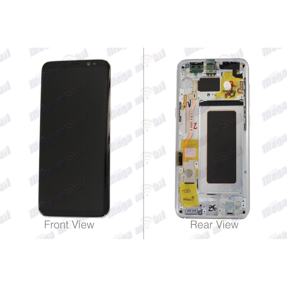 Ekran Samsung G950 S8 SO RAMKA Silver Repariran 