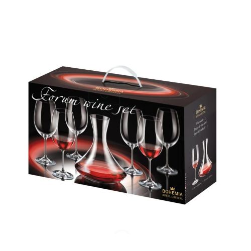 Сет за црно вино Bohemia decanter 31543 + 6x Martina/590ml