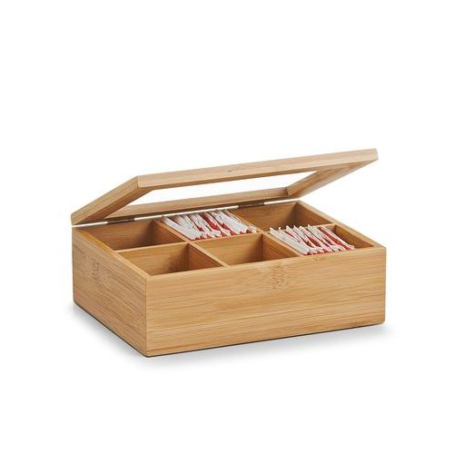 Кутија за чај од бамбус Zeller 25360 21x16 cm