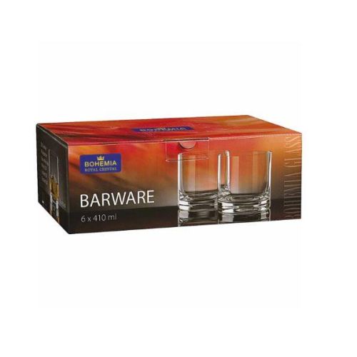 Сет 6 чаши за виски Bohemia Barware, 410 ml