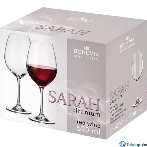 Сет 6 чаши за вино Bohemia Sarah 520 ml