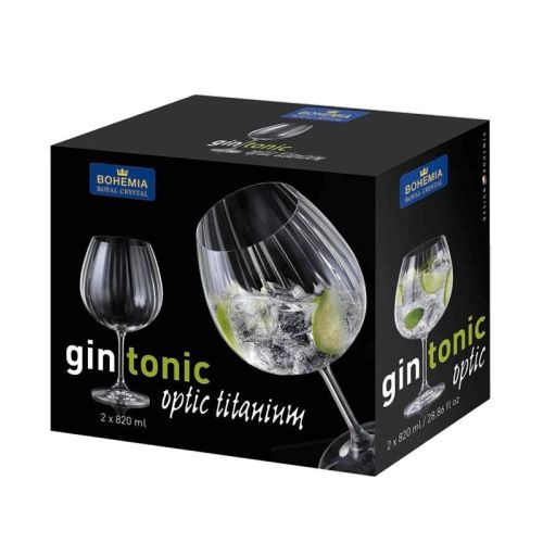 Сет 2 чаши за Gin&Tonic Bohemia optic 820ml