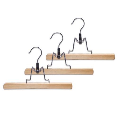 Комплет закачалки за панталони, 3-дел, дрво 17111 25 x 15 cm