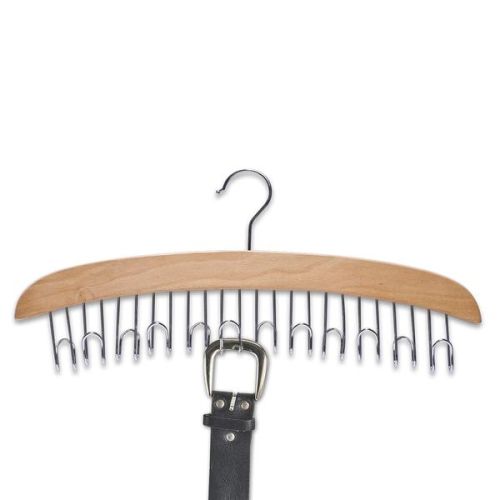 Држач за појас, буков/хромиран метал Zeller 43 x 6 x 18 cm