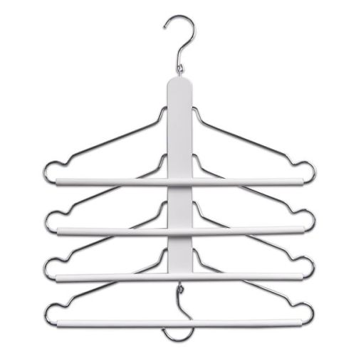 Повеќекратни закачалки, бел/хромиран метал, Zeller 17164