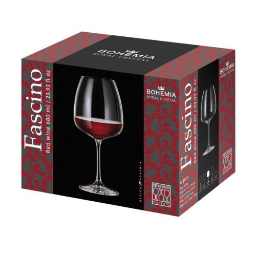 Сет 6 чаши за вино Bohemia Fascino 1SI99 680ml