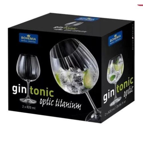 Сет 2 чаши за Gin&Tonic Bohemia waterfall 620ml